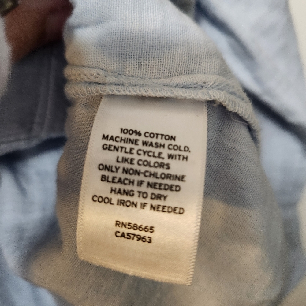 Caslon Zip Up Cotton Utility Jacket Blue Skyway. Sz S - Picture 10 of 11
